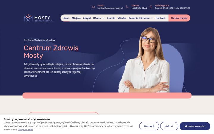 Screenshot van centrum-mosty.pl