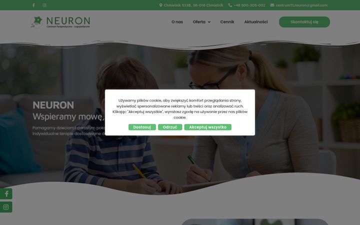 Screenshot van centrum-neuron.pl