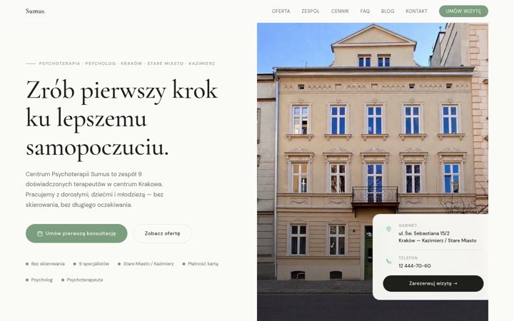 Screenshot van centrum-psychoterapii-sumus.pl