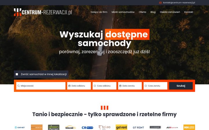 Screenshot van centrum-rezerwacji.pl