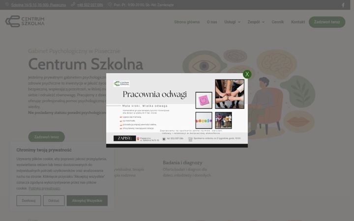 Screenshot van centrum-szkolna.pl