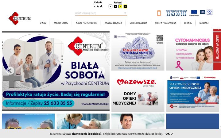 Screenshot stránky centrum.med.pl