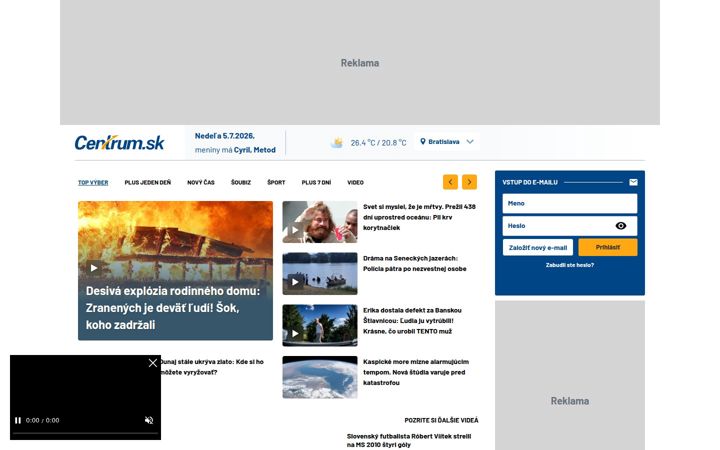 Screenshot του centrum.sk