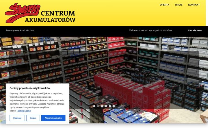 Screenshot stránky centrumakumulatorow.pl