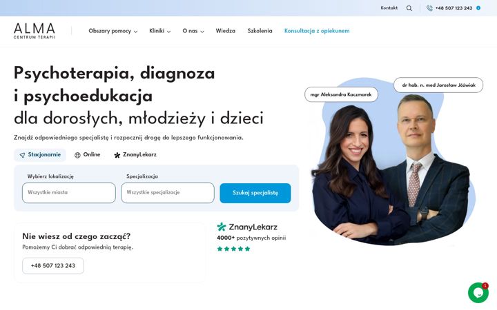 Screenshot stránky centrumalma.pl