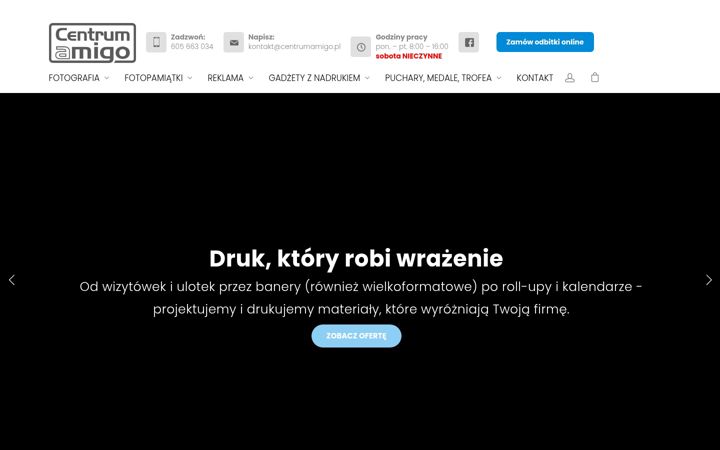 Екранна снимка на centrumamigo.pl