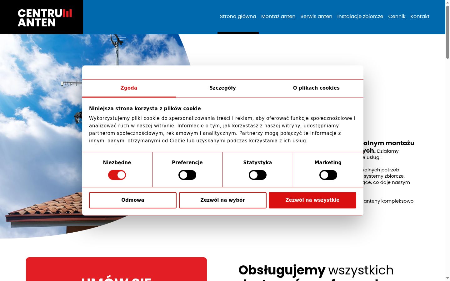 Ekraanipilt nõusolekubännerist, mida näidati enne mis tahes suhtlust