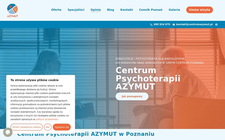 Captură de ecran a centrumazymut.pl