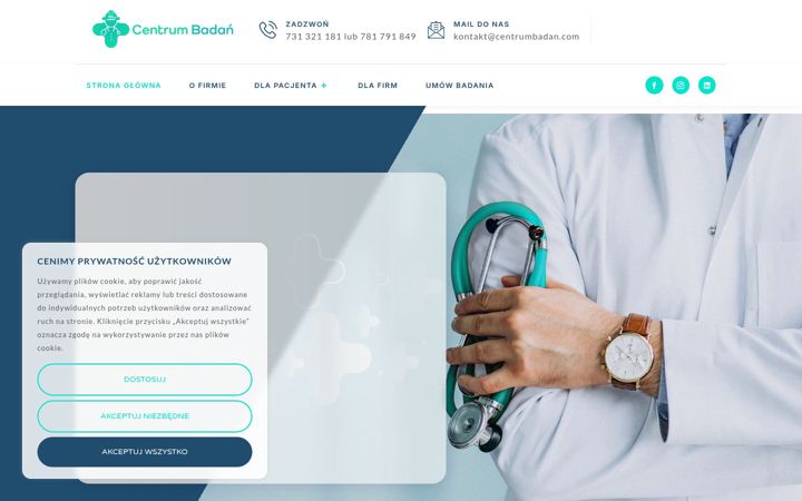 Screenshot of centrumbadan.com