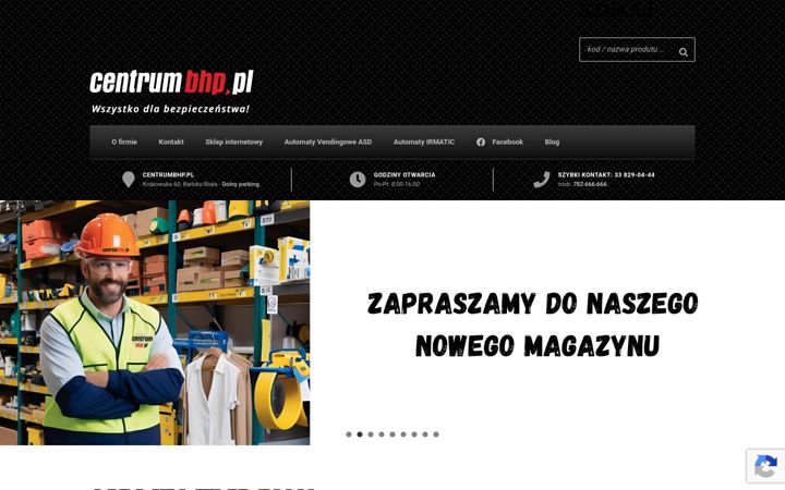 Captură de ecran a centrumbhp.pl