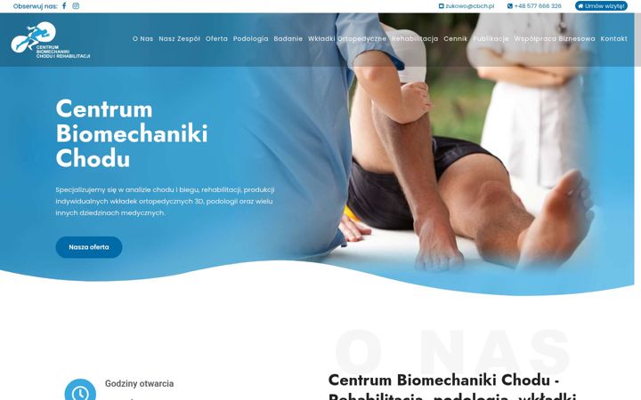 Captură de ecran a centrumbiomechanikichodu.pl