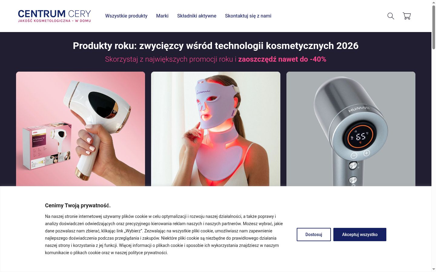 Sutikimo reklamjuostės, rodytos prieš bet kokią sąveiką, ekrano kopija