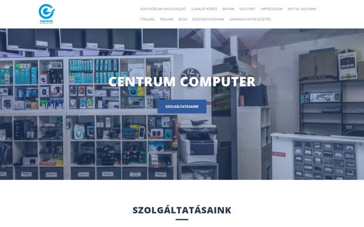 Screenshot του centrumcomp.hu