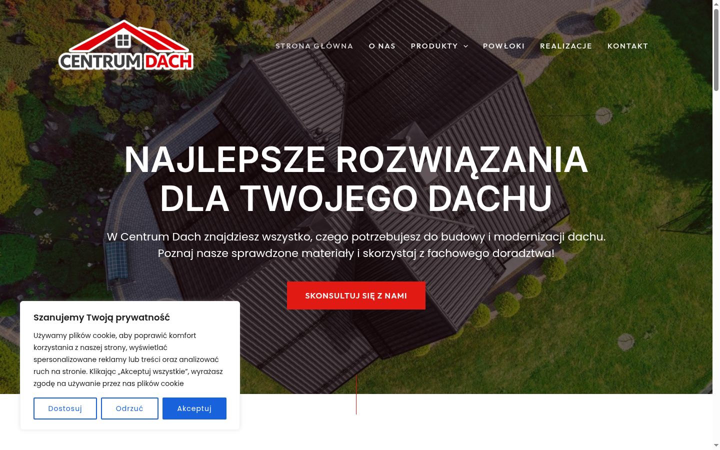 Snímek obrazovky baneru souhlasu zobrazeného před jakoukoli interakcí