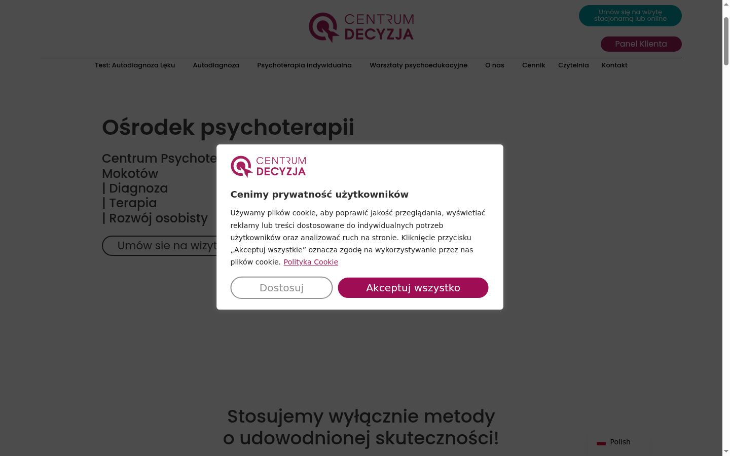 Sutikimo reklamjuostės, rodytos prieš bet kokią sąveiką, ekrano kopija