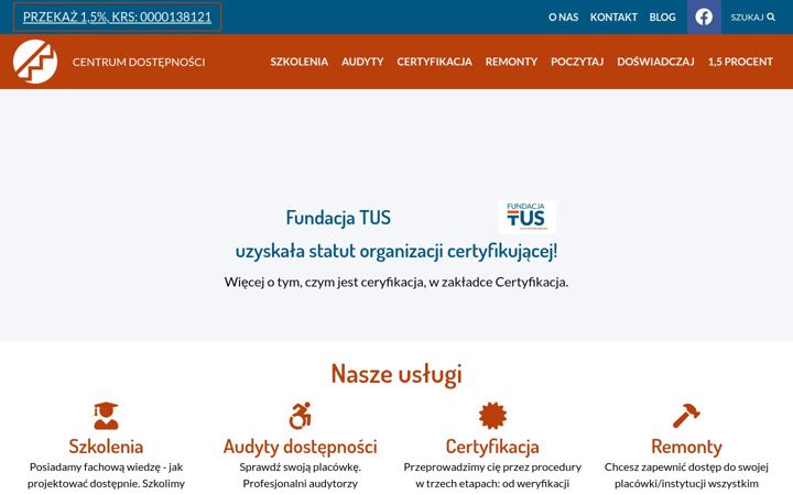 Екранна снимка на centrumdostepnosci.pl