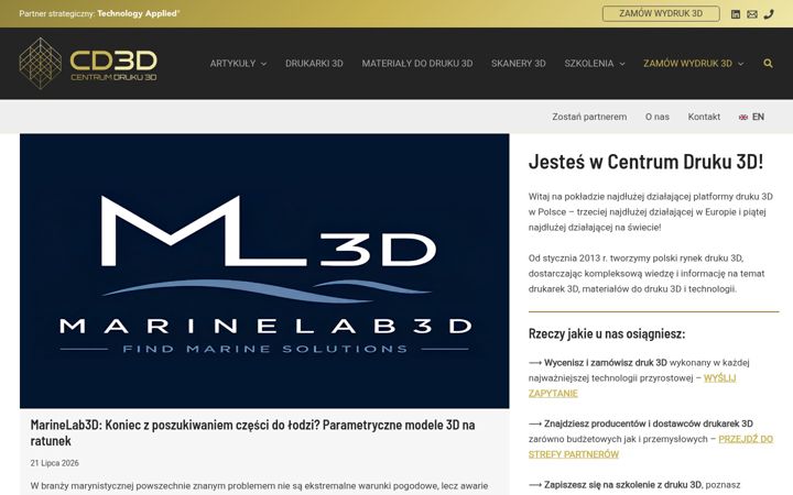 Екранна снимка на centrumdruku3d.pl