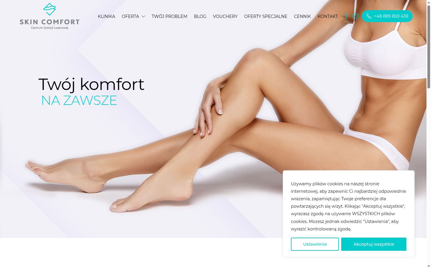 Sutikimo reklamjuostės, rodytos prieš bet kokią sąveiką, ekrano kopija