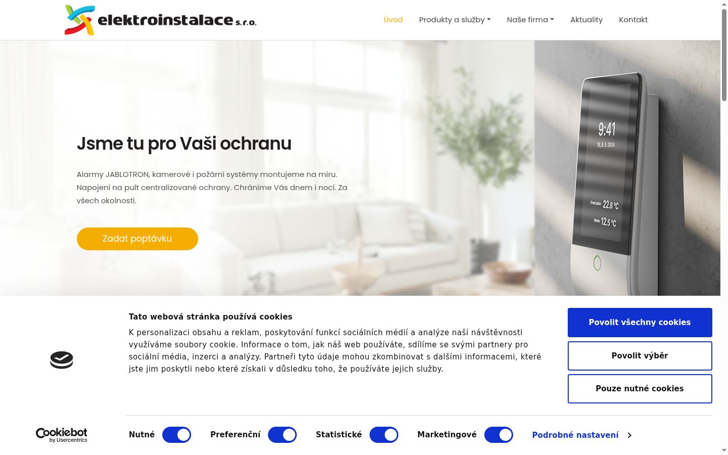 Screenshot tal-banner tal-kunsens muri qabel kwalunkwe interazzjoni