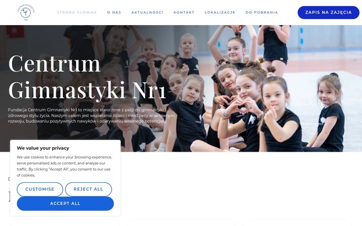 Ekrano kopija centrumgimnastyki.pl