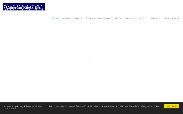 Screenshot του centrumklima.hu