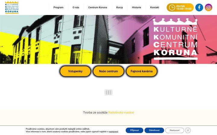 Screenshot ta' centrumkoruna.cz