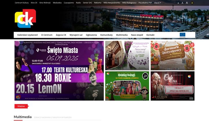 Screenshot of centrumkultury.eu