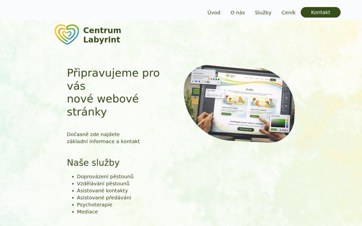 Screenshot ta' centrumlabyrint.cz
