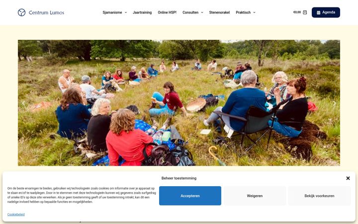 Captură de ecran a centrumlumos.nl