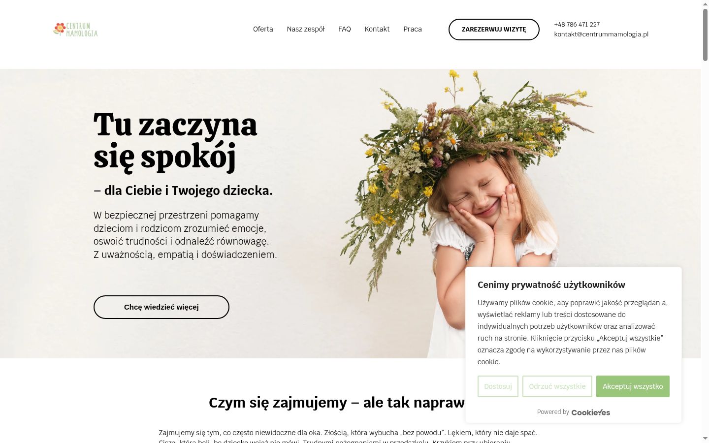 Zrzut ekranu banera zgody wyświetlanego przed jakąkolwiek interakcją