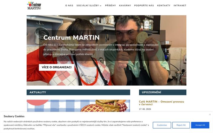 Screenshot ta' centrummartin.cz