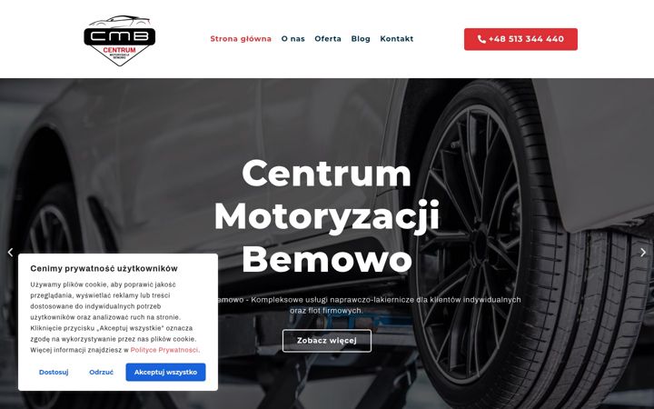 Screenshot of centrummotoryzacji.eu