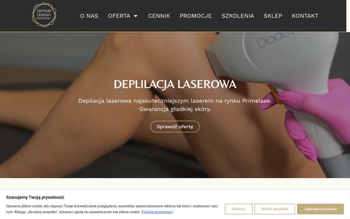 Captură de ecran a centrumodnowybiologicznej.pl