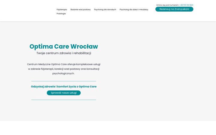 Skjermbilde av centrumoptimacare.pl
