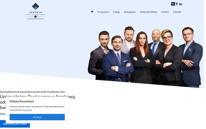 Captură de ecran a centrumpfie.pl