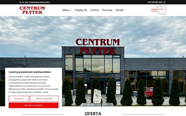 Zrzut ekranu centrumplytekgniezno.pl