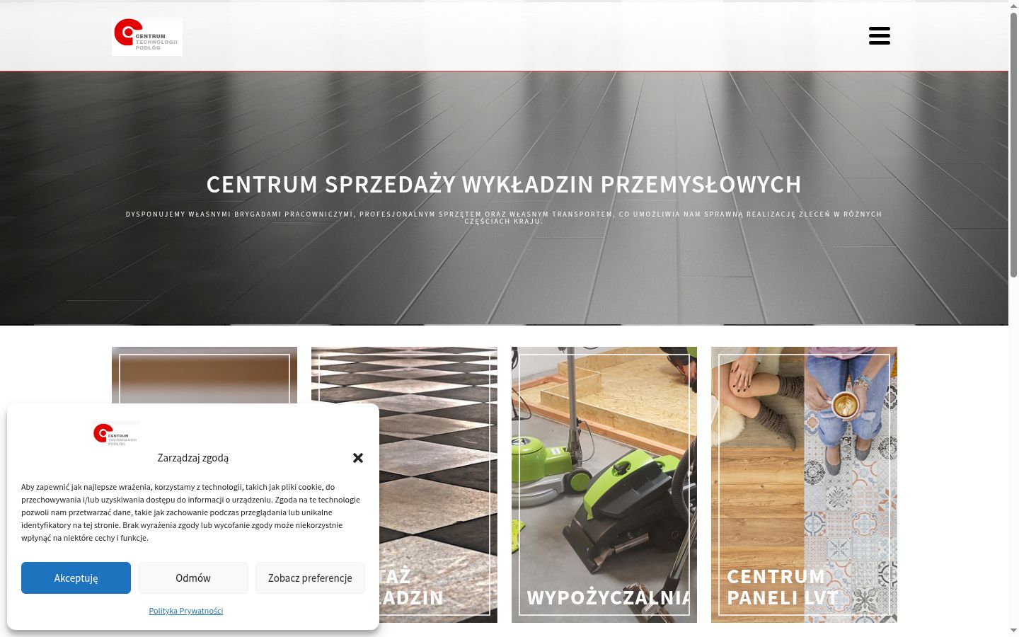 Screenshot des Einwilligungsbanners vor jeglicher Interaktion