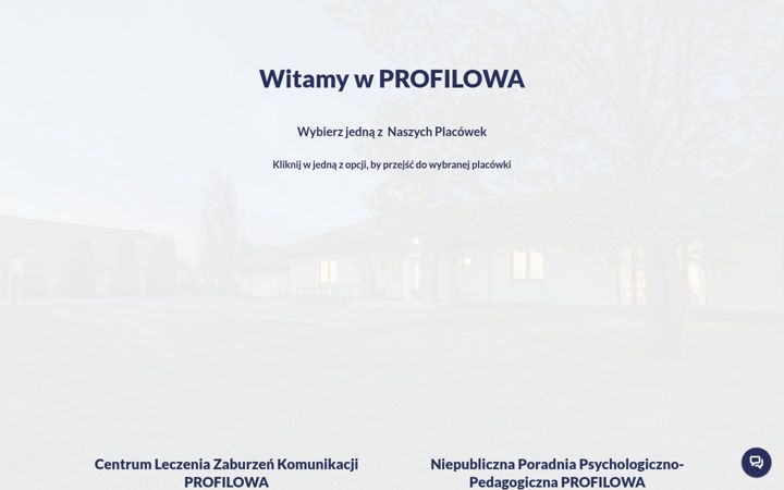 Snímek obrazovky centrumprofilowa.pl