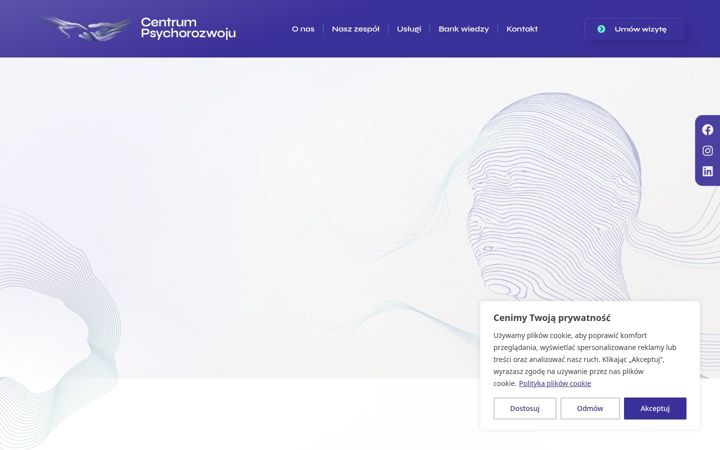 Zrzut ekranu centrumpsychorozwoju.pl