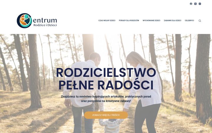 Screenshot of centrumrodziceidzieci.pl