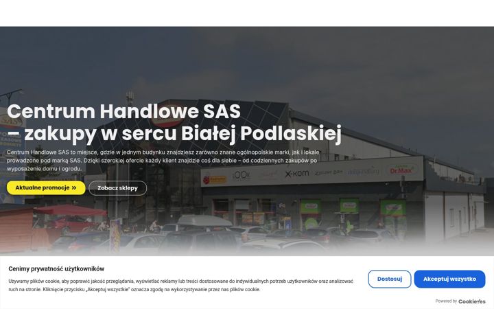 Screenshot stránky centrumsas.pl