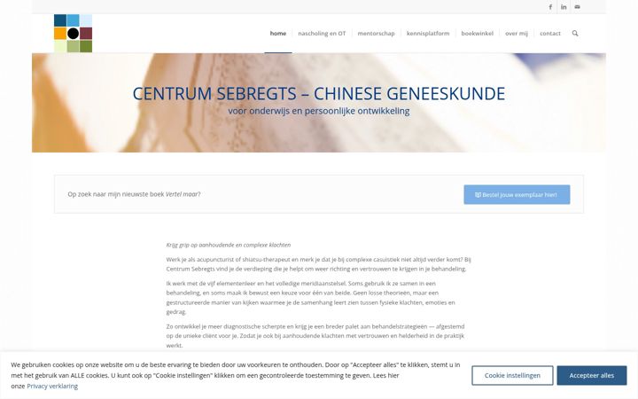 Captură de ecran a centrumsebregts.nl