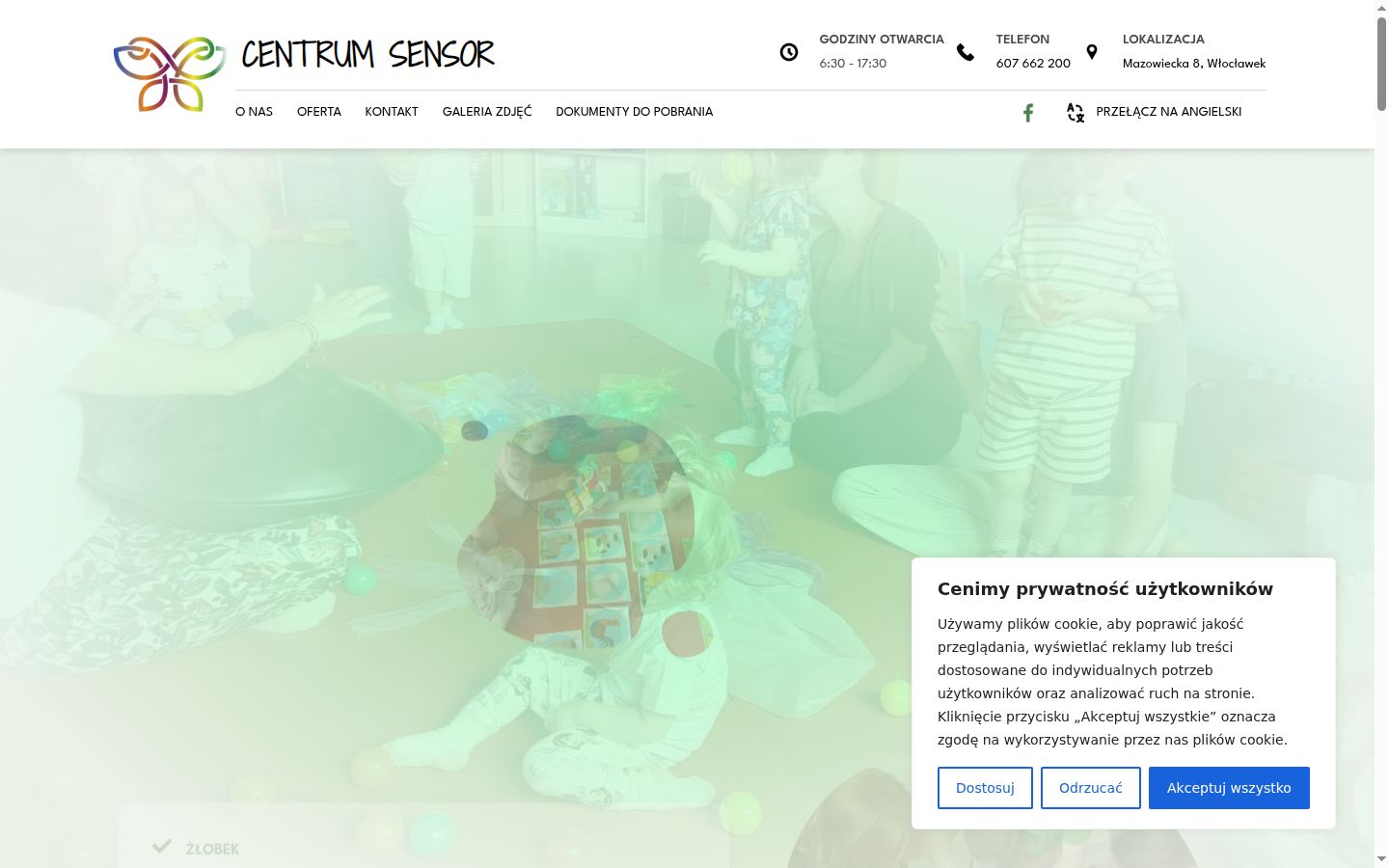 Snímka obrazovky banera súhlasu zobrazeného pred akoukoľvek interakciou