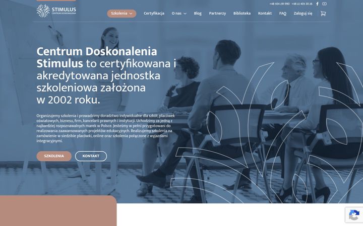 Screenshot stránky centrumstimulus.pl