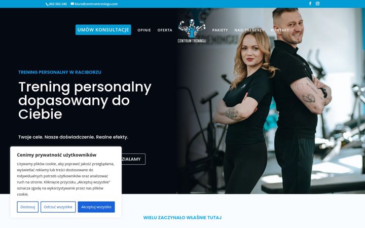 Screenshot of centrumtreningu.com