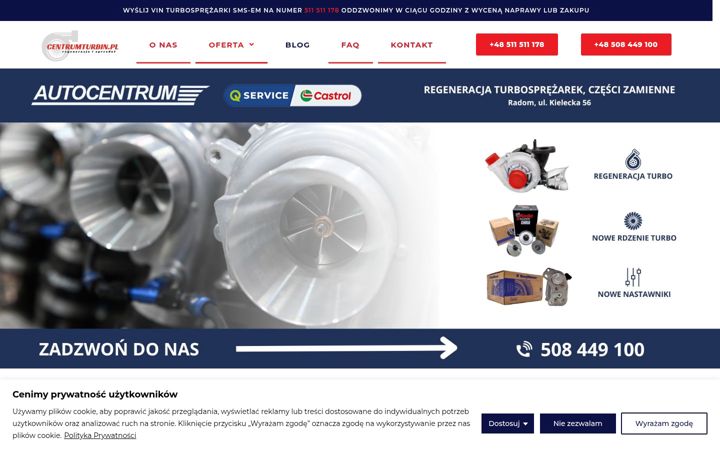 Captură de ecran a centrumturbin.pl