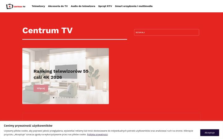 Captură de ecran a centrumtv.pl