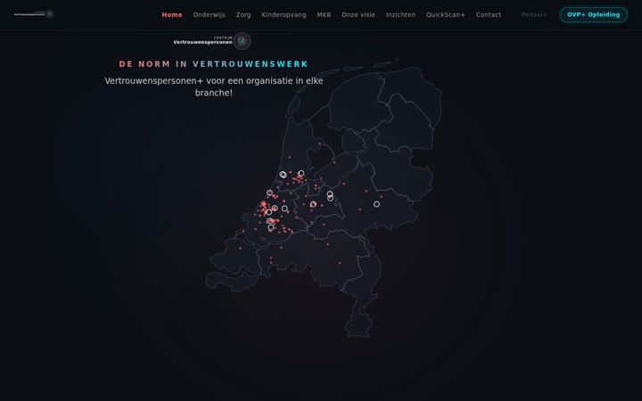 Ekraanipilt saidist centrumvertrouwenspersonenplus.nl