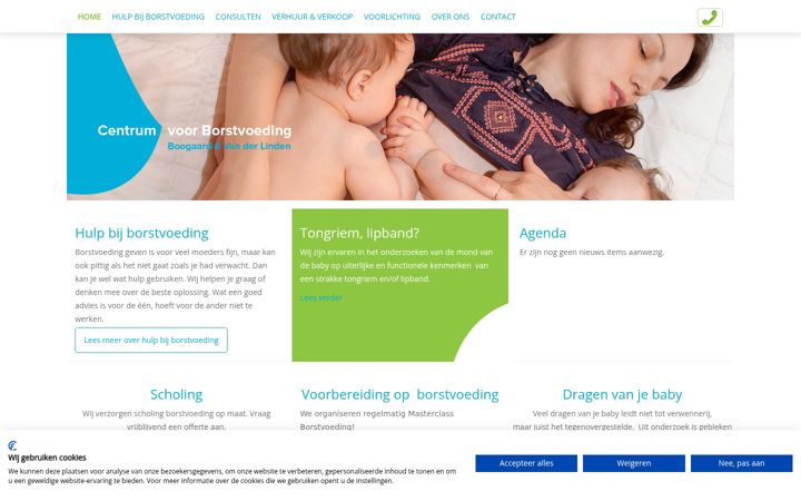 Ekraanipilt saidist centrumvoorborstvoeding.nl