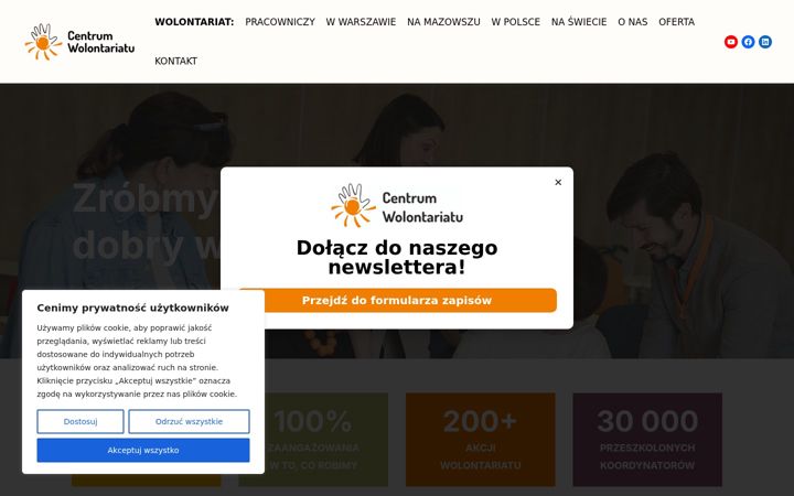 Skärmbild av centrumwolontariatu.pl